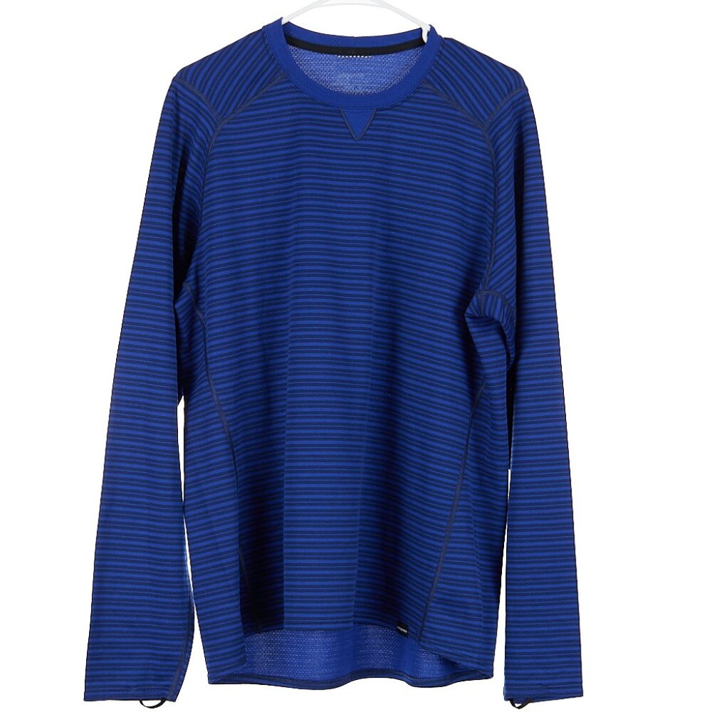 Patagonia Capilene 3 Midweight Blue Striped Long Sleeve Men Size XL Polartec